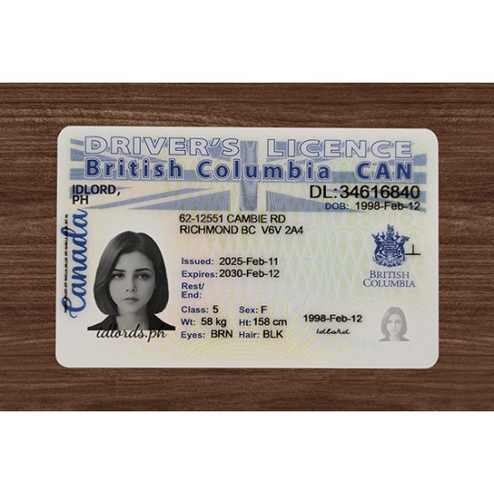 British Columbia (B.C.) Fake ID (2025 Version)