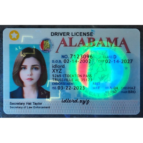 Alabama (AL) Fake Driver's license