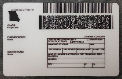 Missouri (MO) Fake ID
