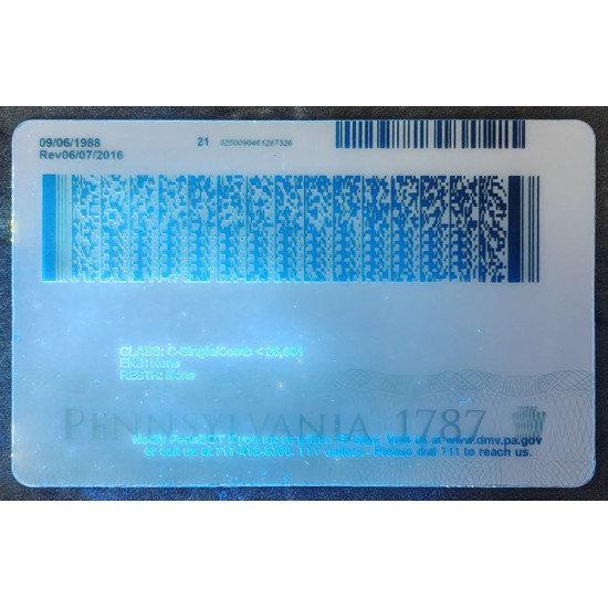 Pennsylvania (PA) Fake ID