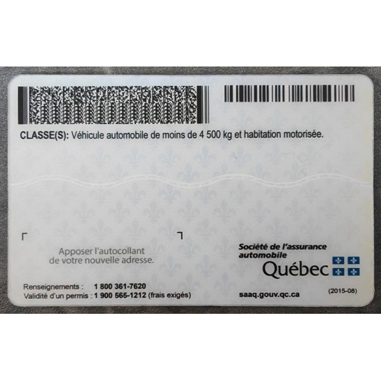 Quebec (QC) Fake ID