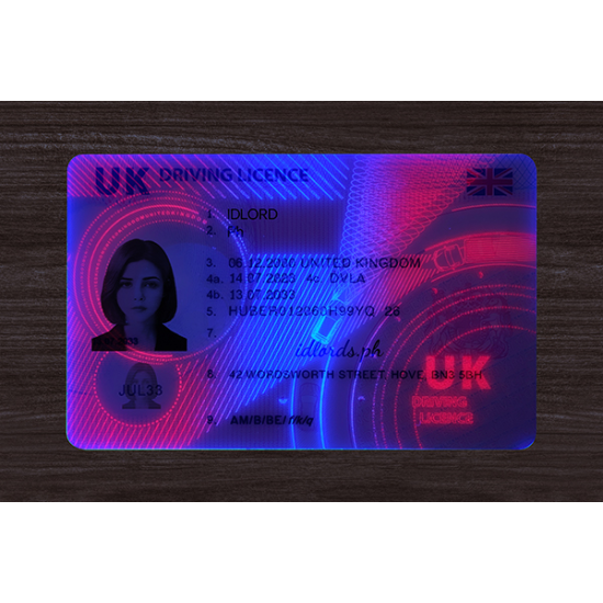United Kingdom (UK) Fake Dirving Licence