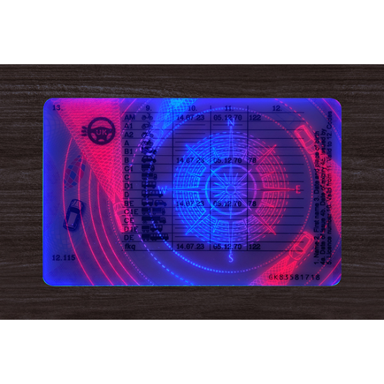 United Kingdom (UK) Fake Dirving Licence